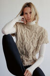 Lana Grossa DÉBARDEUR À TORSADES Natural Alpaca Pelo