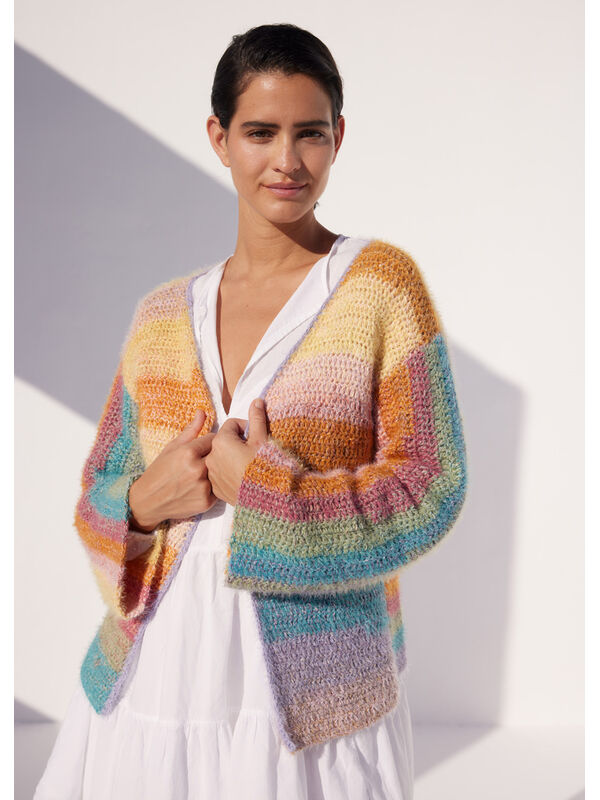 Lana Grossa GILET AU CROCHET Gomitolo Collina & Per Fortuna