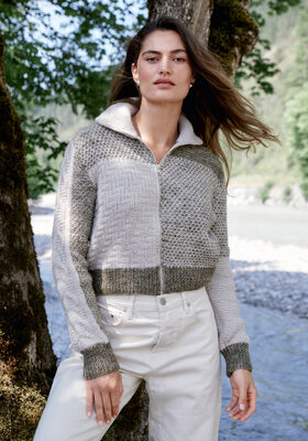 GILET Natural Alpaca Pelo de Lana Grossa