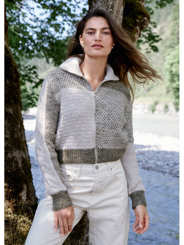 Lana Grossa GILET Natural Alpaca Pelo