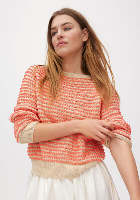 PULL TRICOTÉ DE HAUT EN BAS Promessa & Landlust Sommerseide de Lana Grossa