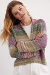 Lana Grossa CARDIGAN EN MOTIF CÔTELÉ Mosaico