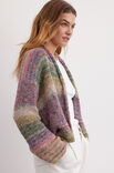 Lana Grossa CARDIGAN EN MOTIF CÔTELÉ Mosaico