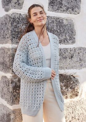 CARDIGAN Landlust Baumwolle de Lana Grossa