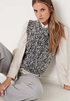 PULL SANS MANCHES Brigitte No. 2 & Mohair Moda de Lana Grossa