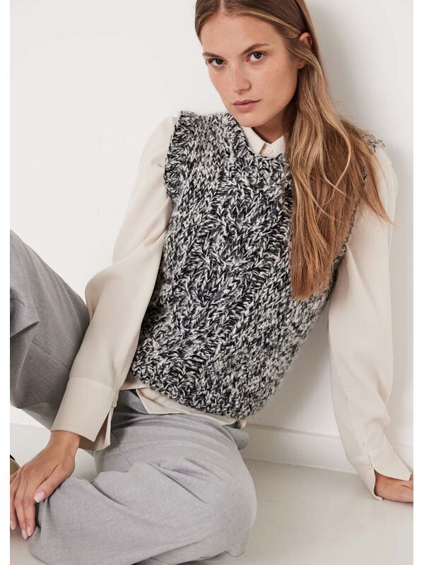 Lana Grossa PULL SANS MANCHES Brigitte No. 2 & Mohair Moda