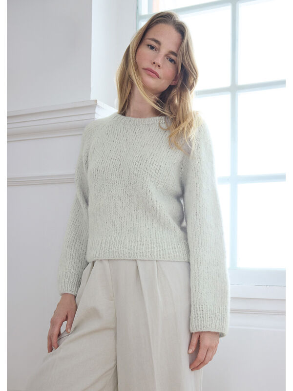 Lana Grossa PULL RAGLAN TOP-DOWN Alpaca Air II