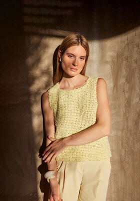 TOP AU CROCHET Frizzante de Lana Grossa