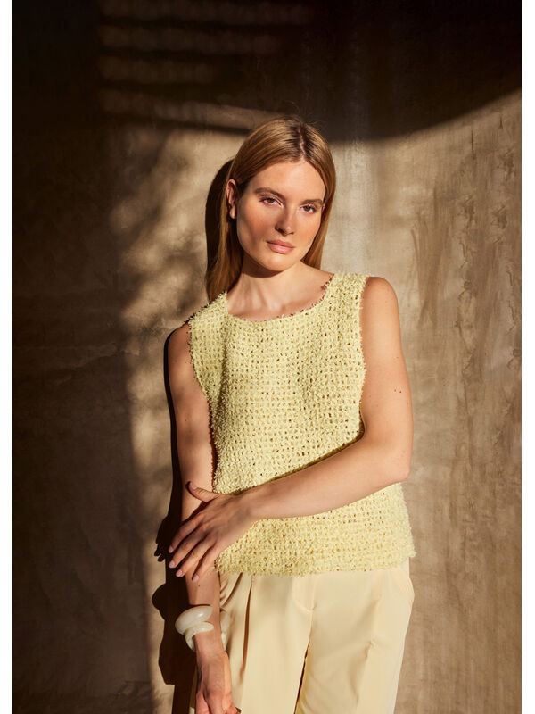 Lana Grossa TOP AU CROCHET Frizzante