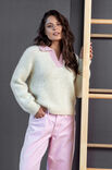 FILATI Studio PULL POLO RAGLAN TOP-DOWN