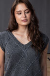 FILATI Studio DÉBARDEUR À LOSANGES Cool Merino & Glamour