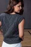 FILATI Studio DÉBARDEUR À LOSANGES Cool Merino & Glamour
