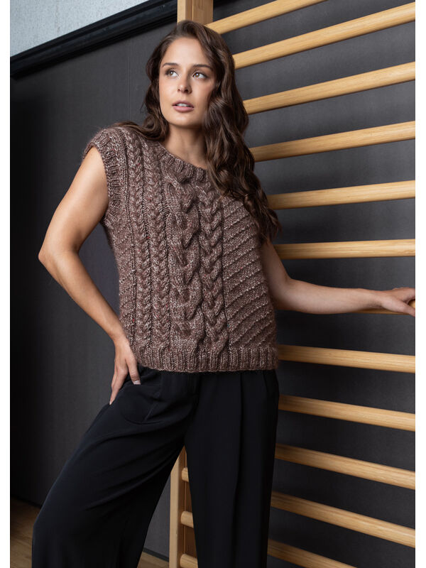 FILATI Studio DÉBARDEUR Brigitte Silkdream & Natural Superkid Tweed