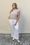 FILATI Studio PULL SANS MANCHES TOP DOWN Alta Moda Alpaca