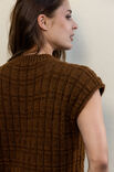 FILATI Studio PULL SANS MANCHES TOP DOWN Alta Moda Alpaca