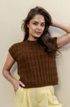 FILATI Studio PULL SANS MANCHES TOP DOWN Alta Moda Alpaca