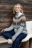 FILATI Studio CARDIGAN NORVÉGIEN TOP-DOWN Airy