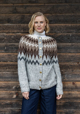 CARDIGAN NORVÉGIEN TOP-DOWN Airy de FILATI Studio
