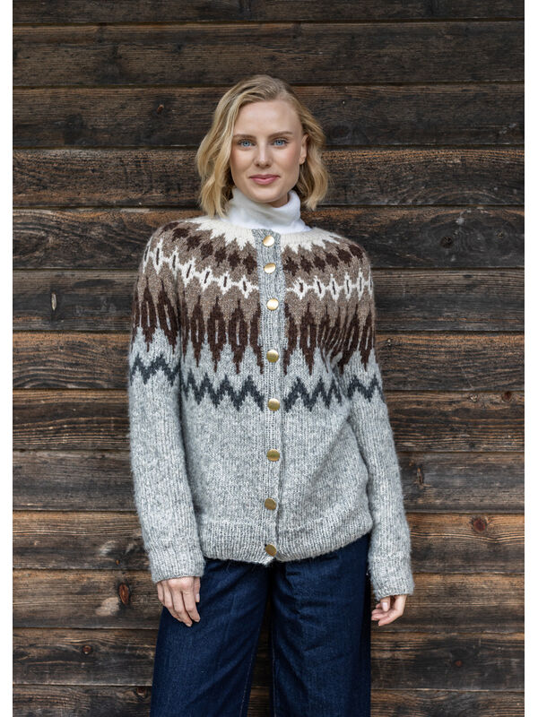 FILATI Studio CARDIGAN NORVÉGIEN TOP-DOWN Airy