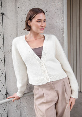 CARDIGAN TOP-DOWN Merino Miscela & Silkhair de FILATI Studio