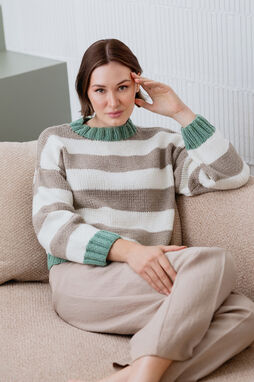 Lana Grossa LIVING No. 1 - Magazine allemand + explications en français