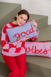 FILATI Studio HOUSSES DE COUSSIN AVEC LETTRAGE Merino Miscela & Silkhair