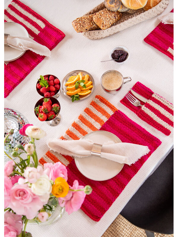 FILATI Studio SET DE TABLE 4 COULEURS Merino Cardato