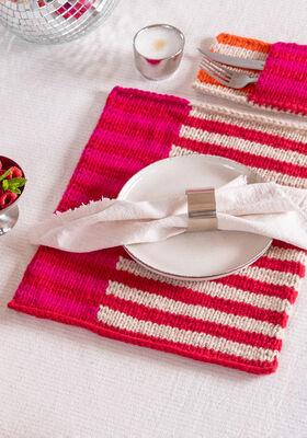 SET DE TABLE 3 COULEURS Merino Cardato de FILATI Studio