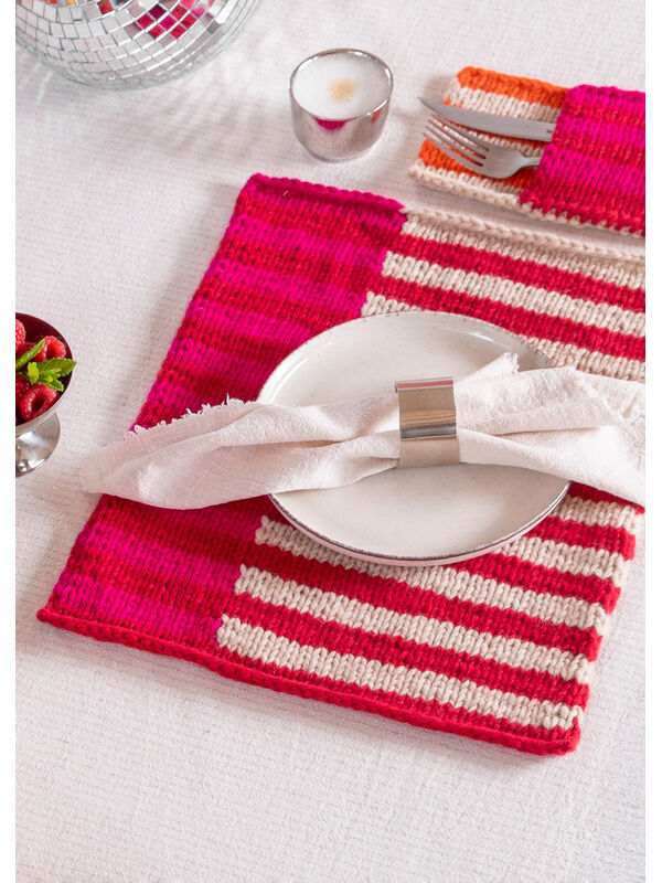 FILATI Studio SET DE TABLE 3 COULEURS Merino Cardato