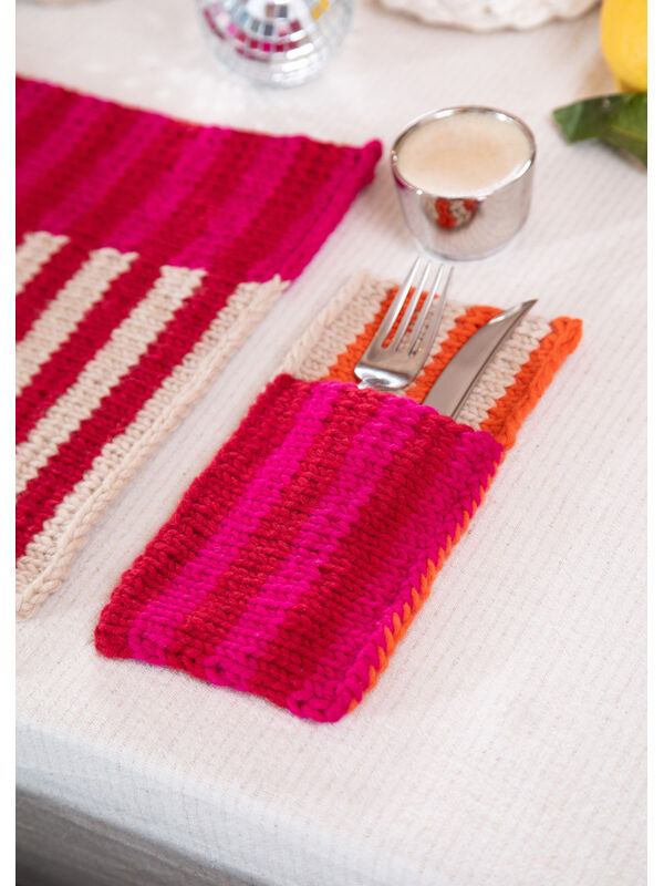 FILATI Studio POCHETTE À COUVERTS 4 COULEURS Merino Cardato