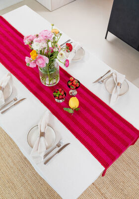 CHEMIN DE TABLE Merino Cardato de FILATI Studio