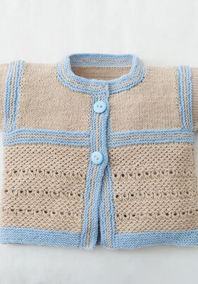 CARDIGAN ET CHAUSSONS Cool Wool Baby de Lana Grossa