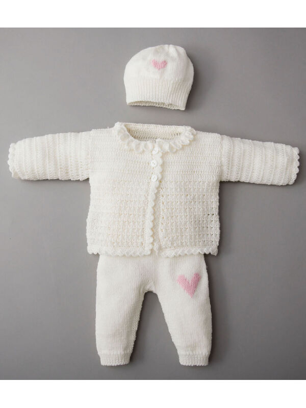 Lana Grossa CARDIGAN, PANTALON, BONNET ET CHAUSSONS Cool Wool Baby