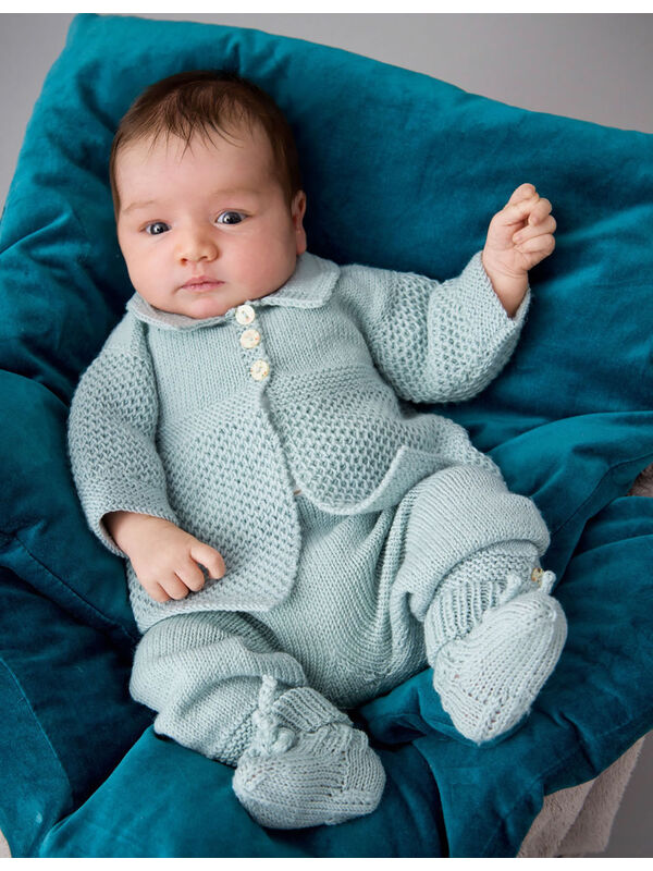 Lana Grossa CARDIGAN, PANTALON ET CHAUSSETTES Cool Wool Baby