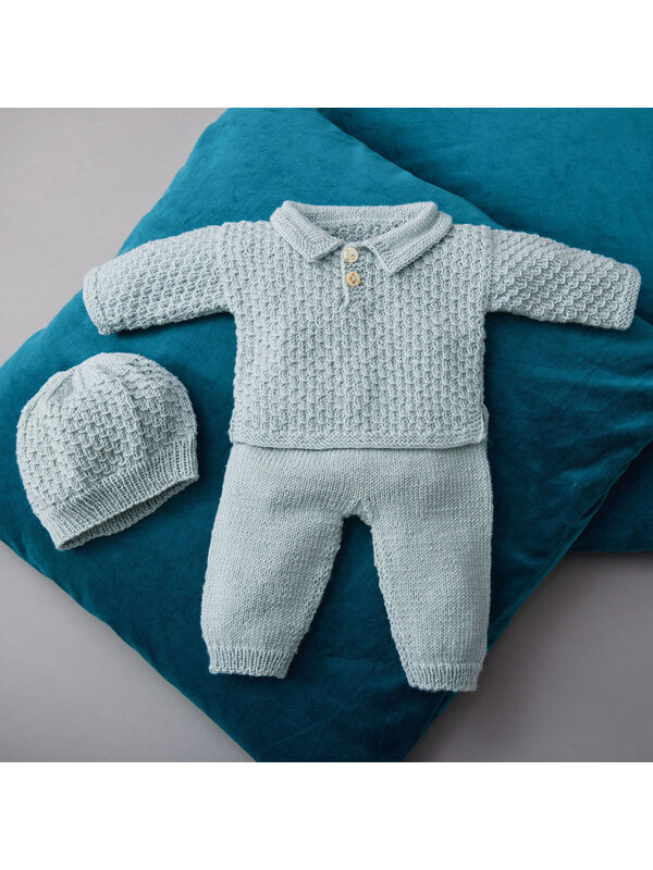 Lana Grossa PULL, PANTALON ET BONNET Cool Wool Baby