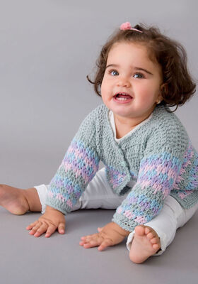 CARDIGAN Elastico de Lana Grossa