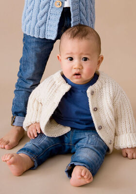CARDIGAN ET BONNET Bingo de Lana Grossa