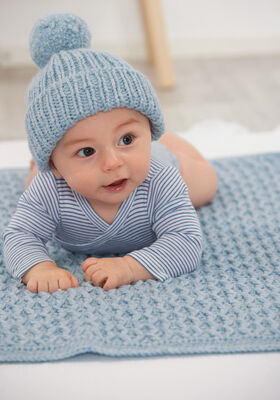 COUVERTURE AU CROCHET Cool Merino Big de Lana Grossa