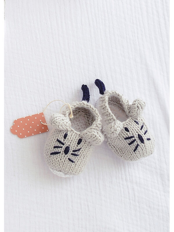 Lana Grossa CHAUSSONS SOURIS Soft Cotton