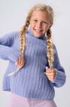 Lana Grossa PULL CÔTELÉ À COL ROULÉ Soffio
