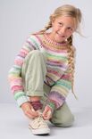 Lana Grossa PULL AU CROCHET TOPDOWN Gomitolo Magico & Ecopuno