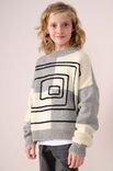 Lana Grossa PULL À CARREAUX Cool Merino