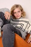 Lana Grossa PULL À CARREAUX Cool Merino