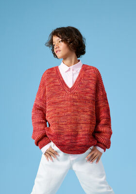 PULL À ENCOLURE EN V Cool Wool Big Vintage de Lana Grossa