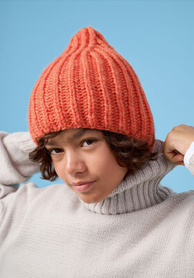 BONNET EN CÔTES ANGLAISES Cool Merino Big de Lana Grossa