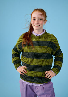 PULL À RAYURES Cool Wool Big Vintage de Lana Grossa