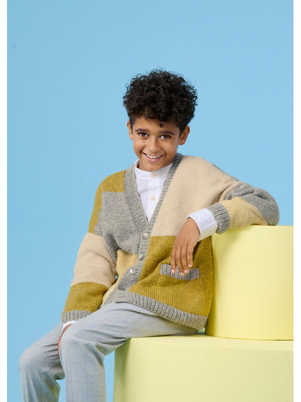Lana Grossa VESTE COLOR-BLOCK Cool Merino