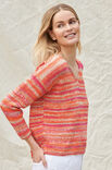 Lana Grossa PULL AVEC ENCOLURE EN V EN JERSEY ENDROIT A Mano