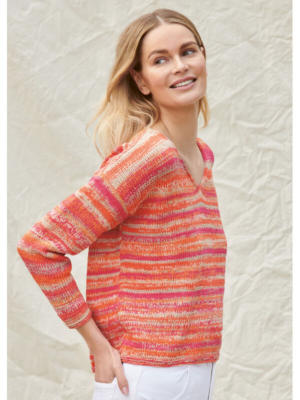 Lana Grossa PULL AVEC ENCOLURE EN V EN JERSEY ENDROIT A Mano