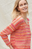 Lana Grossa PULL AVEC ENCOLURE EN V EN JERSEY ENDROIT A Mano